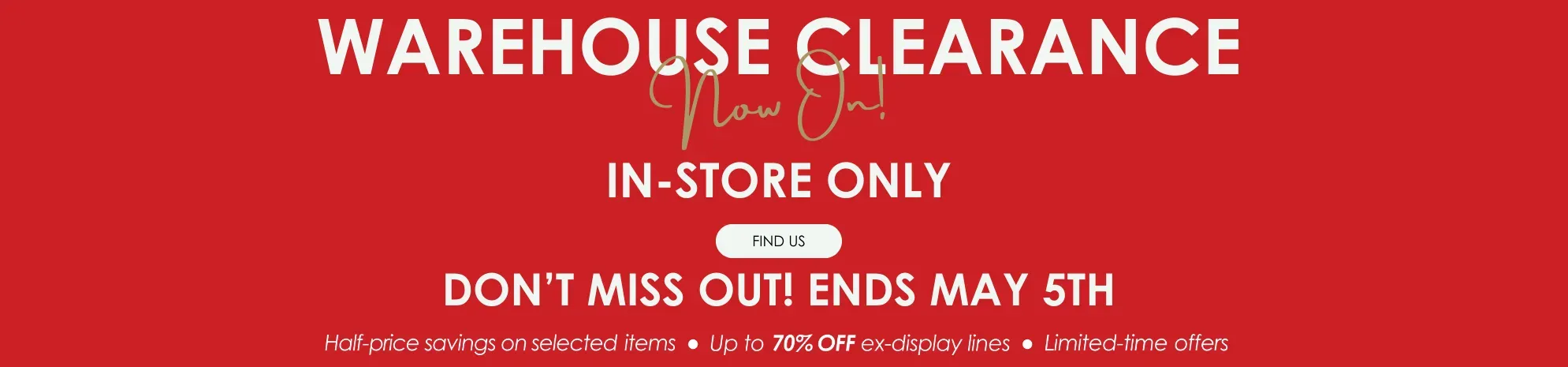 Warehouse Sale
